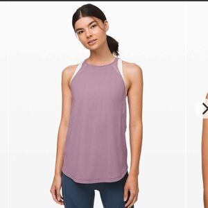 Lululemon Purple Athleisure Workout Gym Running Run Off-Route Tank Top 6